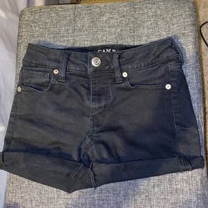 Black American Eagle Midi Shorts